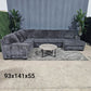 🛋️ Large Ushaped Sectional Sofa (Delivery Available!! )