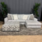 🛋️ Fluffy Sectional Sofa w/ Ottoman (Delivery Available!! )