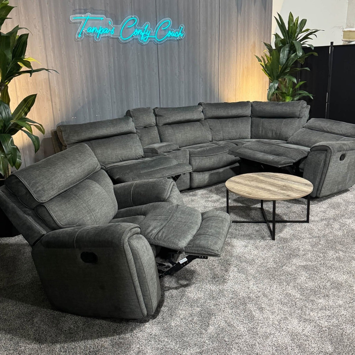 HUGE RECLINING SECTIONAL + RECLINER | GRAY (Delivery Available!! )
