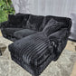 Black Corduroy Sectional Sofa (Delivery Available!! )