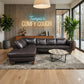 🛋️ Genuine Leather Sectional Sofa (Delivery Available!! )