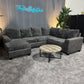 Charcoal Ushaped Sectional Sofa (Delivery Available!! )