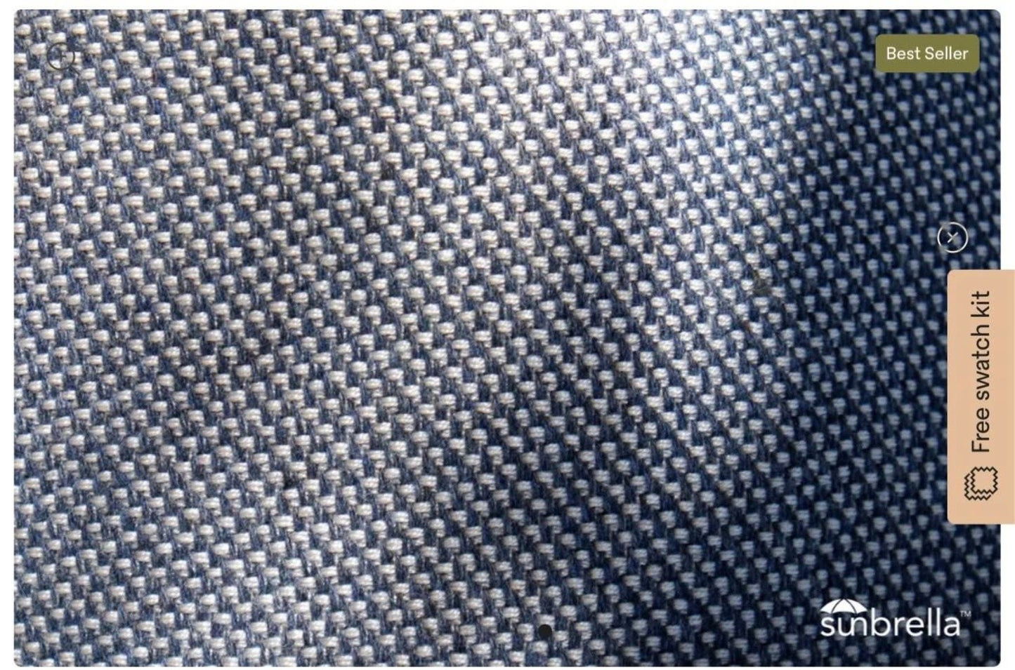 Dweller Outdoor Chair & Ottoman – Sunbrella Avery Indigo | Set of 2 | Brand New (Delivery Available!! )