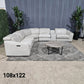 Full Grain Leather Macy’s Reclining Sectional Sofa (Delivery Available!! )