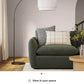 Zebu Large Linen Floor Lamp - Black (Delivery Available!! )