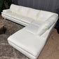 💎 White Natuzzi Leather Sectional Sofa (Delivery Available!! )