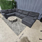 🛋️ Large Charcoal Ushaoed Sectional (Delivery Available!! )