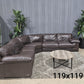 🛋️ Natuzzi X Cindy Crawford Leather Sectional Sofa (Delivery Available!! )